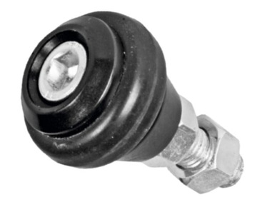 Rolka prowadząca do bramy przesuwnej fi 42 mm Gumowana gwint M12