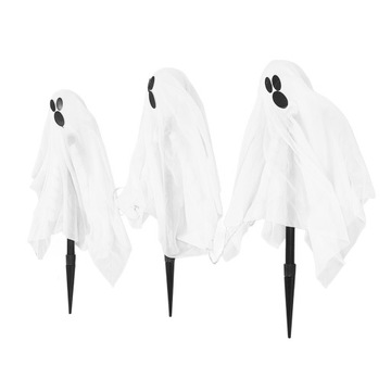 Lighted Ghost Stakes White Ghost LED Light