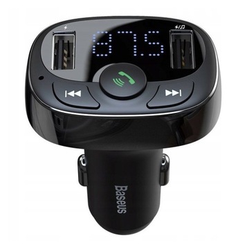 Baseus T-Typ Transmiter FM BT MP3 2xUSB TF 3.4A