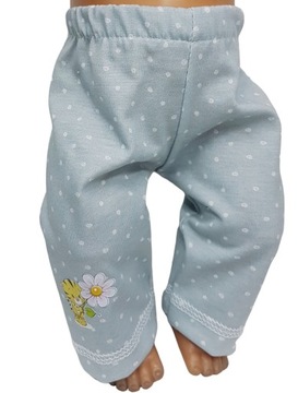 SPODENKI szare w groszki DLA LALKI 42-45cm.