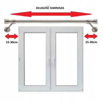 Karnisz pojedynczy karnisze Metal fi 19 120cm