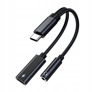 Аудиоадаптер 2 в 1 USB C на 3,5 мм, адаптер