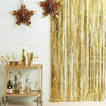 МЕТАЛЛИЗИРОВАННАЯ ШТОРКА GOLDEN GIRLANDA 100 x 200 см