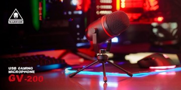 VLOGER GAMING STUDIO МИКРОФОН USB ДЛЯ КОМПЬЮТЕРА МОЩНЫЙ KRUGER WARRIOR