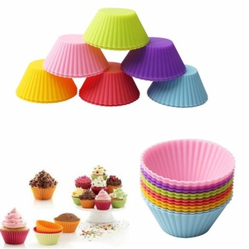 FOREMKI SILIKONOWE DO MUFFINEK BABECZEK KMPL 6 SZT