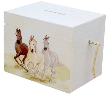 Drewniana Skarbonka kluczyk HAND MADE na PREZENT