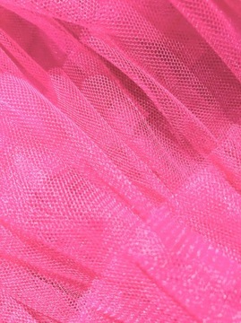 Piękna długa spódnica tiulowa,falbanki, różowa S/M