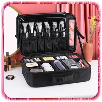 КОСМЕТИЧЕСКИЙ ЧЕХОЛ КОСМЕТИЧЕСКИЙ ОРГАНАЙЗЕР ПОРТАТИВНАЯ КОСМЕТИЧЕСКАЯ СУМКА 3 отделения XL