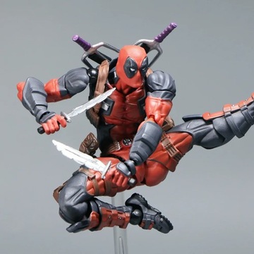 Фигурка Revoltech Yamaguchi Deadpool Marvel, подвижная подвижная фигурка Marvel Legends