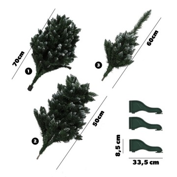 ЕЛЬ ИСКУССТВЕННАЯ АЛМАЗНАЯ 180 СМ ПЛОТНАЯ