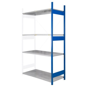 REGAŁ METALOWY magazynowy 4 PÓŁKI 400KG moduł dostawny 225x60 cm STOW