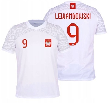 Koszulka LEWANDOWSKI POLSKA koszulka piłkarska Reprezentacji r. 128 TT