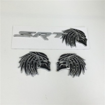 Значки Эмблемы SRT PREDATOR 3D CHROME Met SET SET