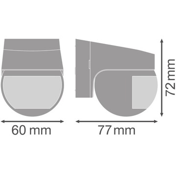 Czujnik Ruchu Natynkowy Ścienny PIR IP44 LEDVANCE