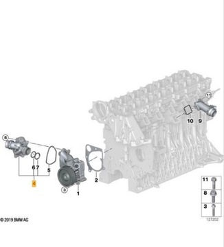 BMW E46 E60 E90 X3 X5 320d 530d Термостат Оригинал
