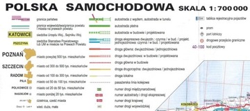 ДОРОЖНАЯ КАРТА ПОЛЬШИ 1:700 000 2023 ГОДА