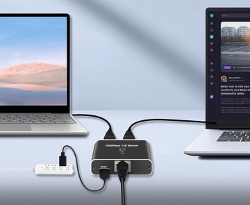СПЛИТТЕР LAN 1x2 АДАПТЕР RJ45 ГИГАБИТНЫЙ РАЗДЕЛИТЕЛЬ