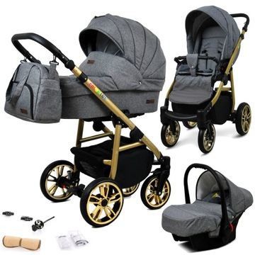 Wózek 3w1 dziecięcy spacerówka BabyLux COLOR LUX