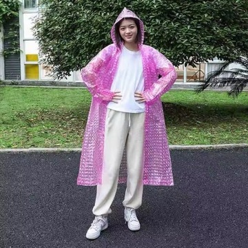 PŁASZCZ PRZECIWDESZCZOWY WIELORAZOWY Z KAPTUREM