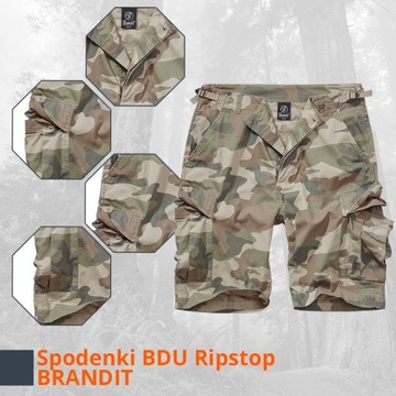 Брюки-карго BRANDIT Шорты Rip Stop BDU 4XL