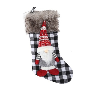 1pc Christmas Stocking Gifts Candy Bags Pocket