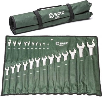 SATA ZESTAW KLUCZE PŁASKO OCZKOWE 23SZT 09027