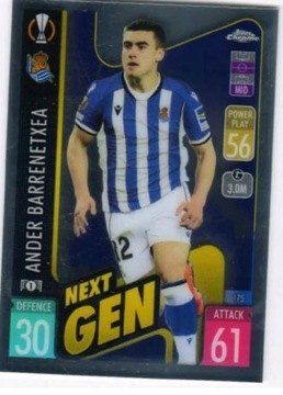 Topps match attax 2021/2022 Barrenetxea NEXT GEN 2