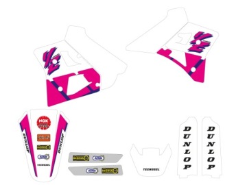 TECNOSEL KOMPLET NAKLEJEK + POKROWIEC YAMAHA YZ250