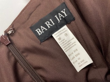 Потрясающее длинное коричневое платье премиум-класса BARI JAY, размер M/L (10)