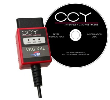 PRODUKT POLSKI interfejs VAG KKL USB we wtyku OBD2