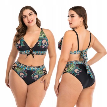 STRÓJ KĄPIELOWY PLUS SIZE BIKINI DWU CZĘŚCIOWE
