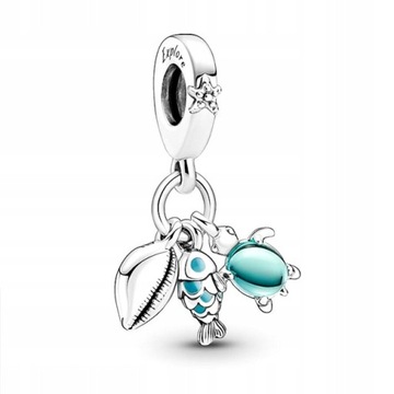 ПОДВЕСКИ КУЛОН ЧЕРЕПАХА РАКУШКА РЫБА МОРСКОЕ ТРИО