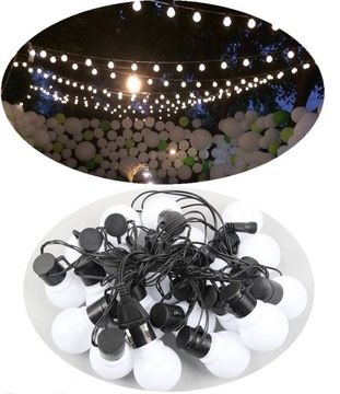 Girlanda LED żarówki mleczna -barwa zimna 6m