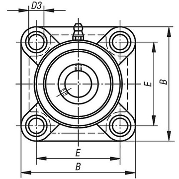 ПОДШИПНИКОВЫЙ БЛОК UCF 205 SNR САМОВАЛИВАЮЩИЙСЯ ПОДШИПНИК