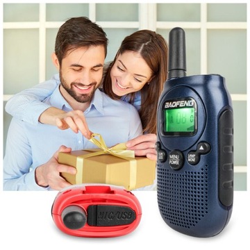 ДОРОЖКА 2xРАЦИЯ ДЛЯ ДЕТЕЙ BAOFENG BF-T6 PMR ŁKI TOKI PANDA