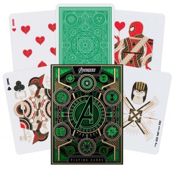 Karty do gry Theory11 Avengers Infinity Saga Green Edition
