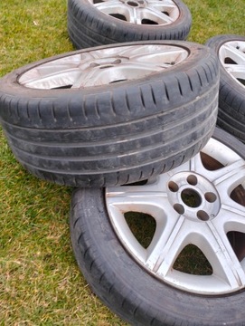 KOLA HLINÍK Z PNEUMATIKA FIAT PUNTO STILO CROMA 225/45/17 5X110 PNEUMATIKY