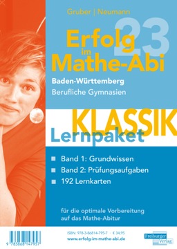 Erfolg im Mathe-Abi 2023 Lernpaket 'Klassik' Baden-Württemberg Berufliche G