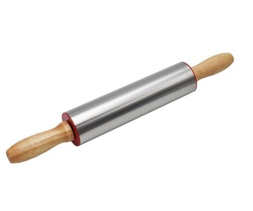 Скалка, нержавеющая сталь, 38 см.