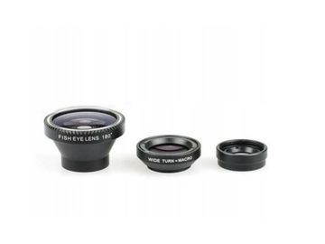 Объектив FISH EYE MAKRO WIDE 3 в 1 для смартфона на телефоне