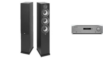 CAMBRIDGE AUDIO AXR100D + ELAC DEBUT F6.2