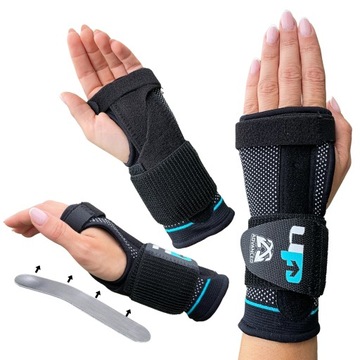 STABILIZATOR KOMPRESYJNY NADGARSTKA Z SZYNĄ ŚCIĄGACZ ORTEZA OPASKA UP5186_M