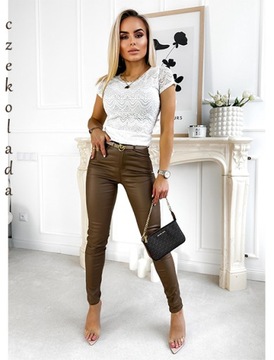 Сшитые на заказ, стильные, идеальные БРЮКИ ИЗ ВОЩЕНОЙ КОЖИ, узкие цвета