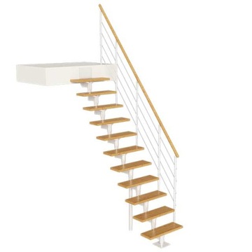 SCHODY SYSTEMOWE DOLLE BOSTON 13 STOPNI BIAŁE