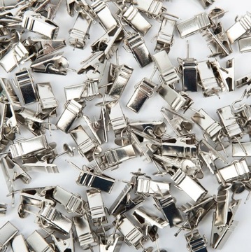 ŻABKI ŻABKA METALOWA Z MISKĄ NIKIEL 100 SZT