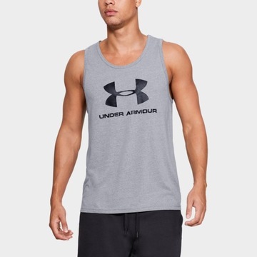 KOSZULKA MĘSKA UNDER ARMOUR BEZRĘKAWNIK SPORTOWY WIOSENNY BAWEŁNA 1329589