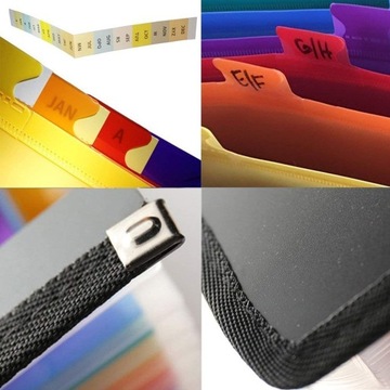 Папка для документов-аккордеона с 24 отделениями