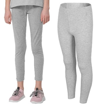 Legginsy dziecięce 4FJLEG001 bawełniane getry 164.