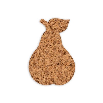 Podkładka korkowa ochronna, dekoracyjna GRUSZKA 28/19,5cm - Komplet 4sztuk!