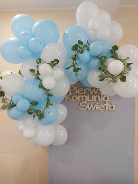 Komunia Święta zestaw BALONÓW Girlanda